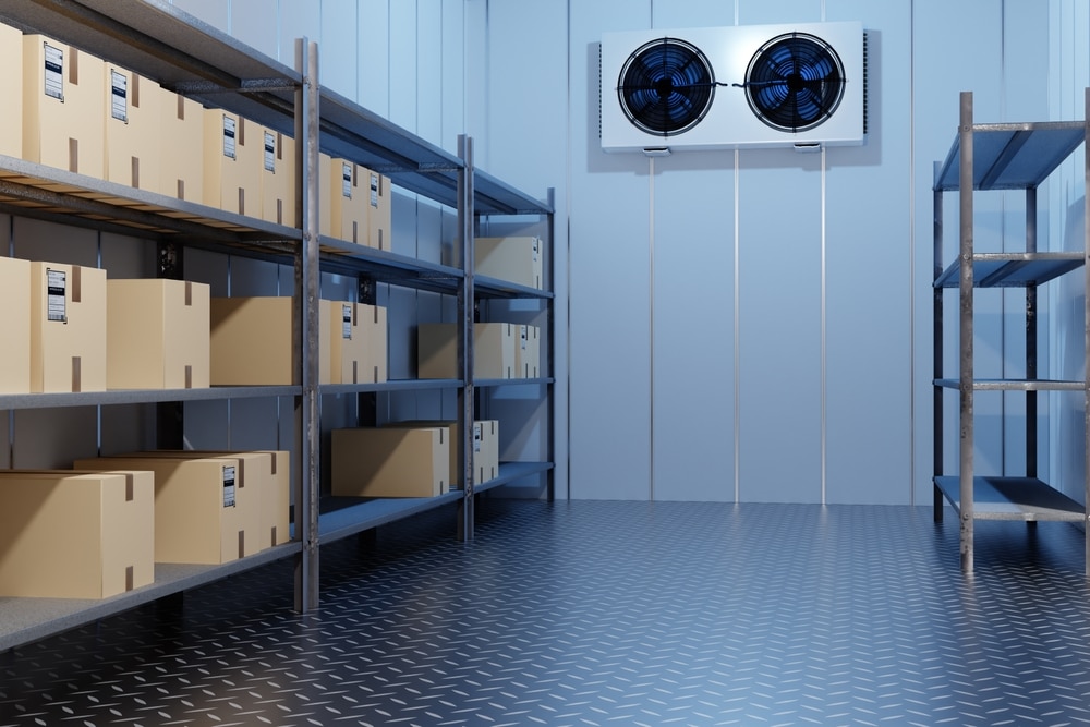 Refrigeration,Chamber,For,Food,Storage,3d,Image